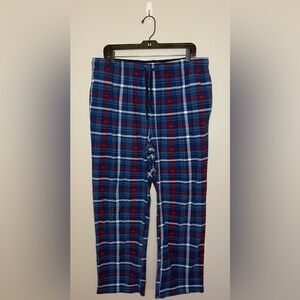 Nautica Plaid Pajama Pants, Blue/Red, Size L, EUC